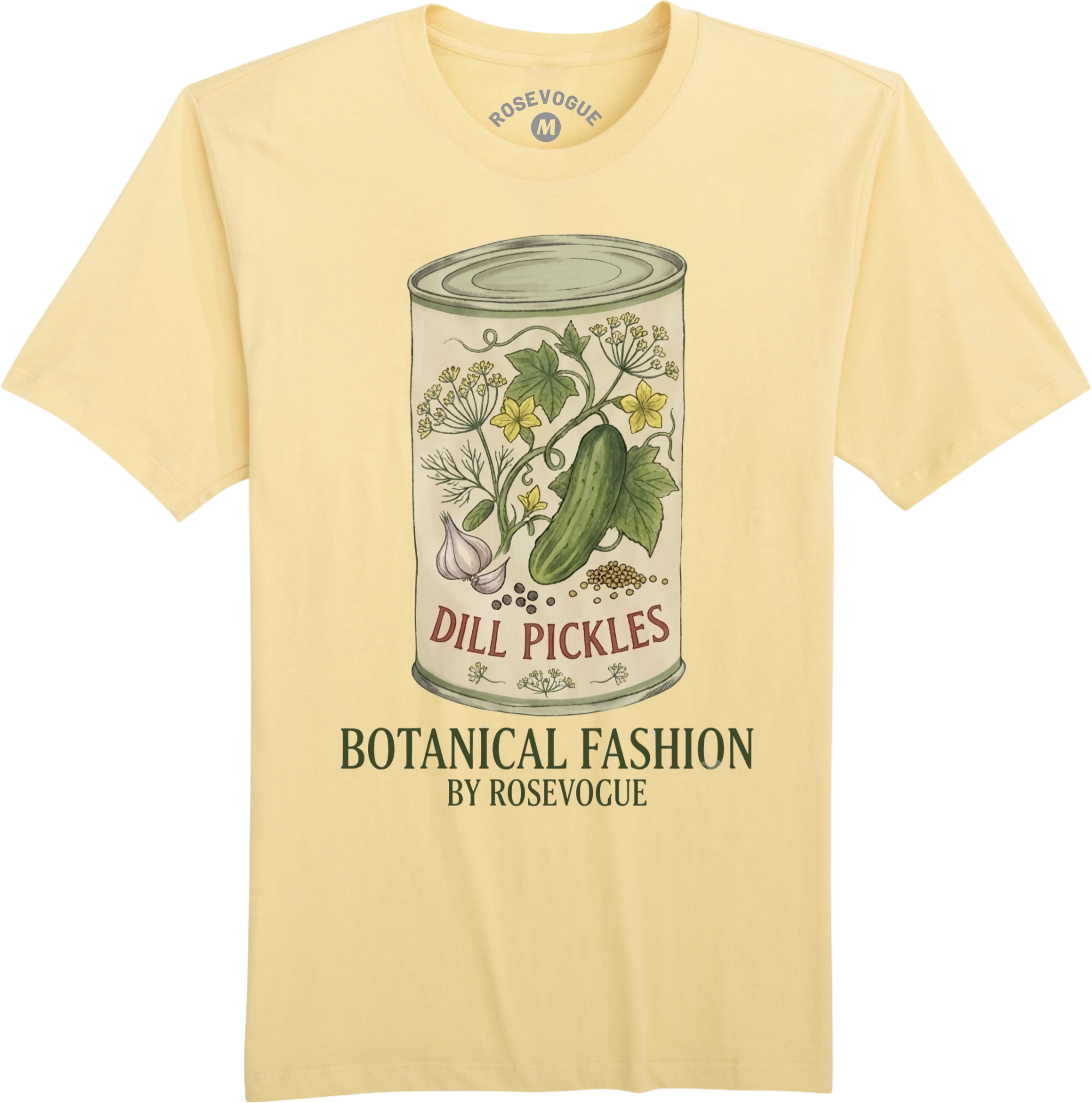 Botanical Can of Dill Pickles by Rosevogue