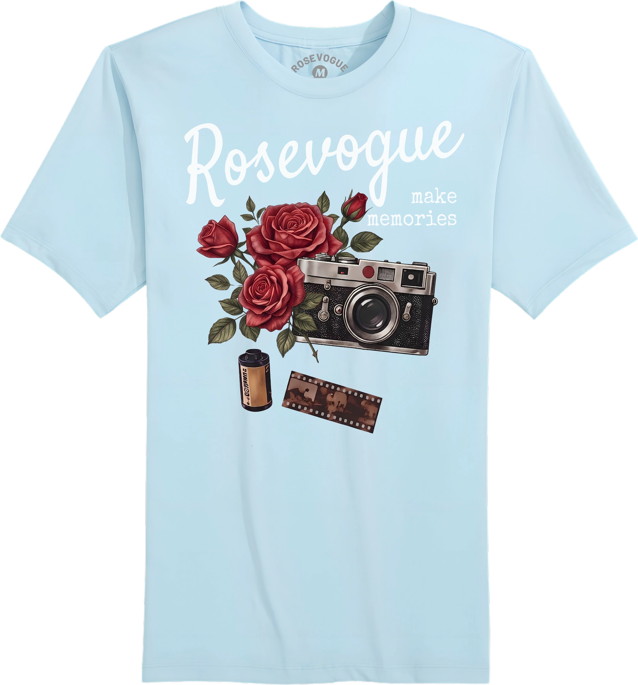 soft camara on chambray tee
